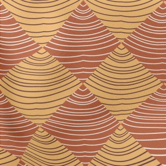 Hand Drawn Rhombus Lightweight Cotton Poplin