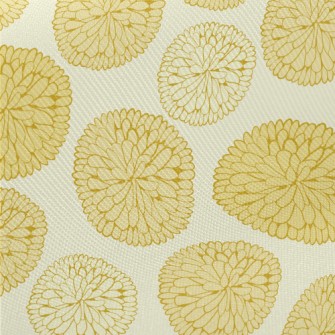 Hand Drawn Beautiful Chrysanth Midweight Cotton Poplin