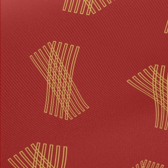 Rectangular Geometric Lines Midweight Cotton Poplin