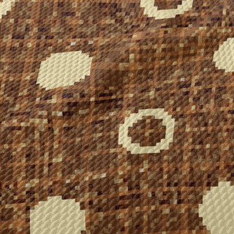 Geometric Polka Dot Pattern Birdseye Piqué