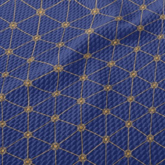 Golden Octagonal Pattern Birdseye Piqué