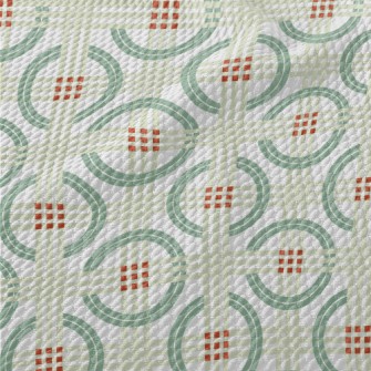 Lines And Circles Birdseye Piqué