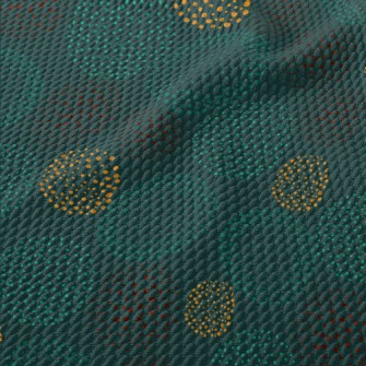 Hand Drawn Polka Dot Pattern Birdseye Piqué
