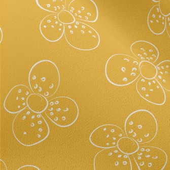 Doodle Flowers Chiffon