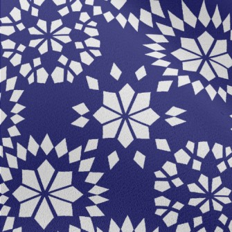 Geometric Snowflake Pattern Chiffon