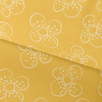 Doodle Flowers Waterproof Oxford