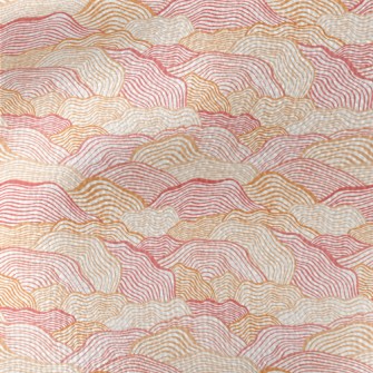 Orange Wave Pattern Waterproof Canvas