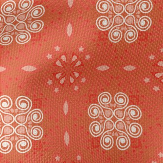 Ethnic Floral Pattern Waterproof Canvas