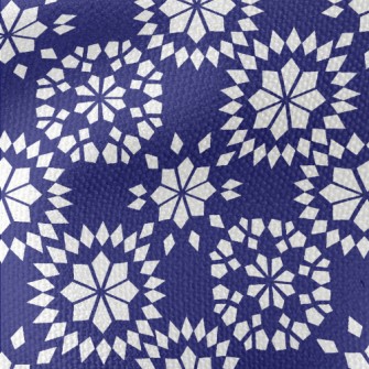Geometric Snowflake Pattern Waterproof Canvas