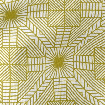 Modern Golden Geometric Patter Waterproof Canvas