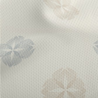 Elegant Flower Pattern Athletic Mesh Flat Back
