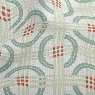 Lines And Circles Athletic Mesh Flat Back