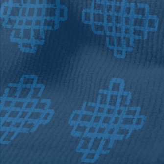 Blue Geometric Rhombus Terry