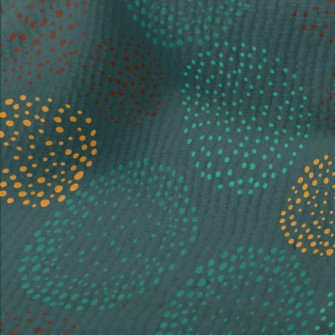 Hand Drawn Polka Dot Pattern Terry