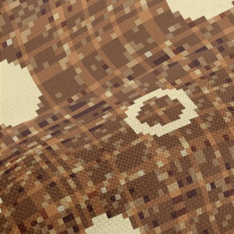 Geometric Polka Dot Pattern Performance Linen