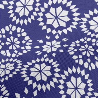 Geometric Snowflake Pattern Performance Linen