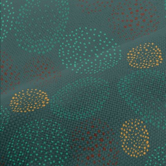 Hand Drawn Polka Dot Pattern Performance Linen