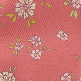 Hand Painted Delicate Flowers Standard Corduroy