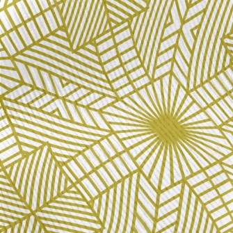 Modern Golden Geometric Patter Standard Corduroy