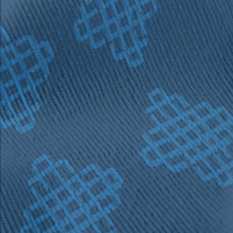 Blue Geometric Rhombus Standard Corduroy