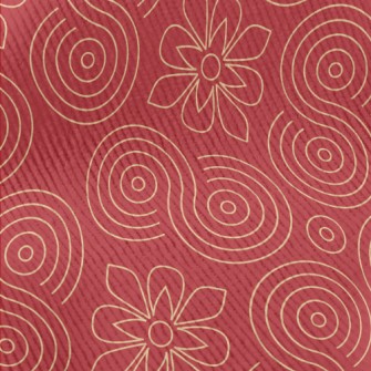 Gold Line Decoration Standard Corduroy