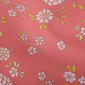 Hand Painted Delicate Flowers Dobby