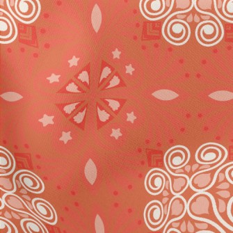 Ethnic Floral Pattern Stretch Ponte