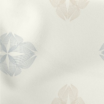 Elegant Flower Pattern Stretch Ponte