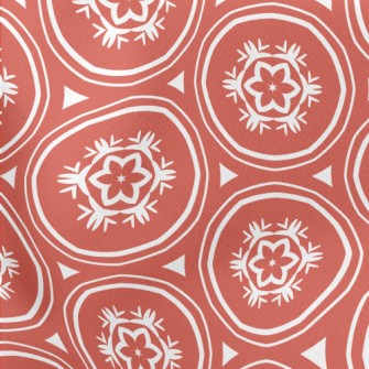 Cartoon Circular Doodle Stretch Ponte