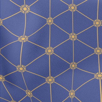 Golden Octagonal Pattern Stretch Ponte