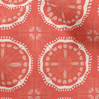 Red Kaleidoscope Flowers Micro Fleece