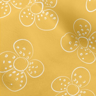 Doodle Flowers Micro Fleece