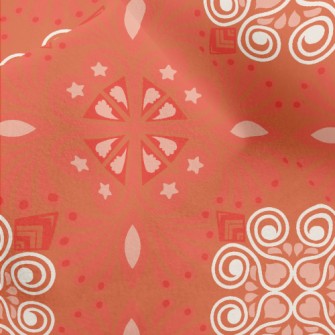 Ethnic Floral Pattern Micro Fleece
