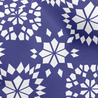 Geometric Snowflake Pattern Micro Fleece