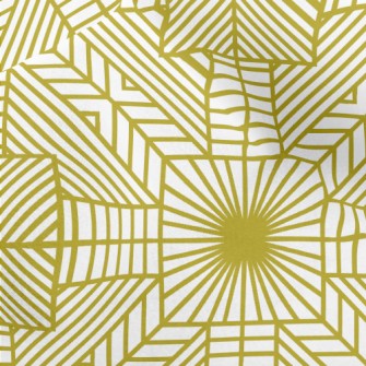 Modern Golden Geometric Patter Micro Fleece
