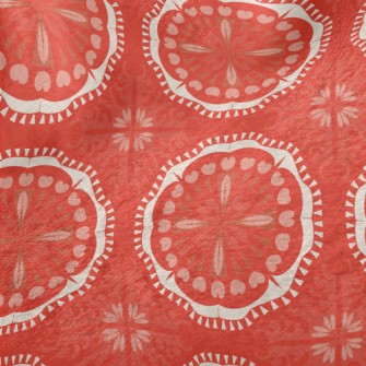 Red Kaleidoscope Flowers Minky
