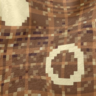 Geometric Polka Dot Pattern Minky