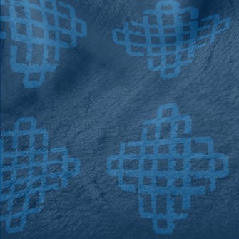 Blue Geometric Rhombus Minky