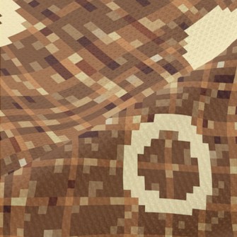 Geometric Polka Dot Pattern Piqué