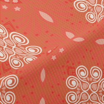 Ethnic Floral Pattern Piqué