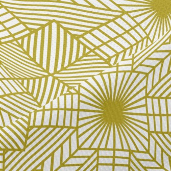 Modern Golden Geometric Patter Piqué