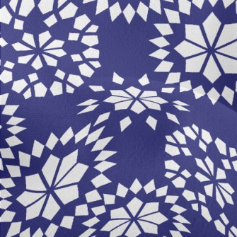 Geometric Snowflake Pattern Lightweight Performance Linen