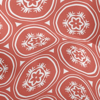 Cartoon Circular Doodle Lightweight Performance Linen