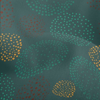 Hand Drawn Polka Dot Pattern Lightweight Performance Linen