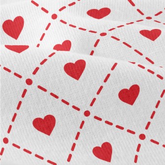 Cute Red Heart Rhombus Modern Jersey