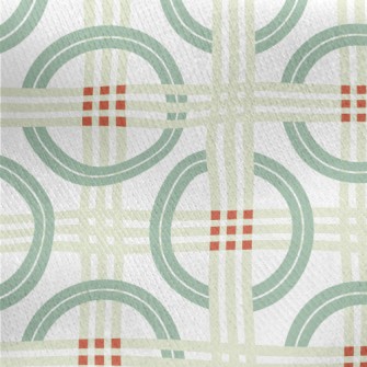 Lines And Circles Jersey Backed Fleece