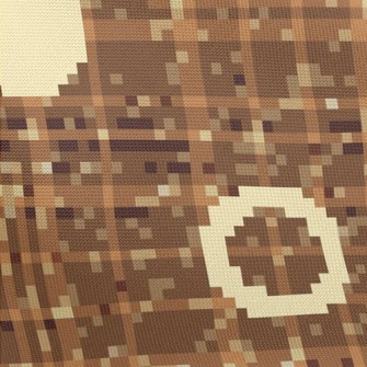 Geometric Polka Dot Pattern Pongee