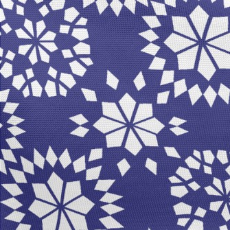 Geometric Snowflake Pattern Pongee