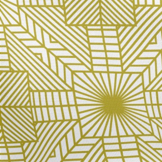 Modern Golden Geometric Patter Pongee