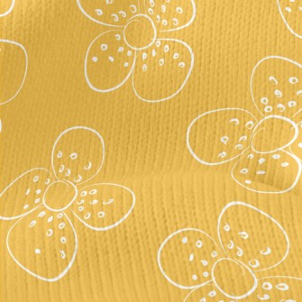 Doodle Flowers Stretch Jersey